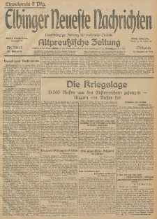 Elbinger Neueste Nachrichten, Nr. 344 Mittwoch 16 Dezember 1914 66. Jahrgang