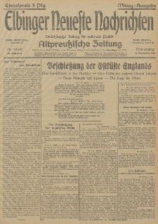 Elbinger Neueste Nachrichten, Nr. 345 Donnerstag 17 Dezember 1914 66. Jahrgang
