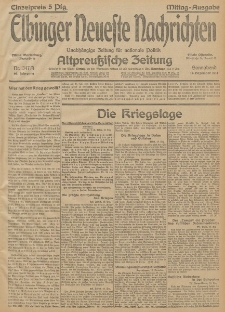 Elbinger Neueste Nachrichten, Nr. 347 Sonnabend 19 Dezember 1914 66. Jahrgang