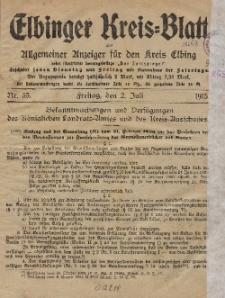 Kreis-Blatt des Königlich Preußischen Landraths-Amtes zu Elbing, Nr. 53 Freitag 2 Juli 1915