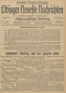 Elbinger Neueste Nachrichten, Nr. 348 Sonntag 20 Dezember 1914 66. Jahrgang