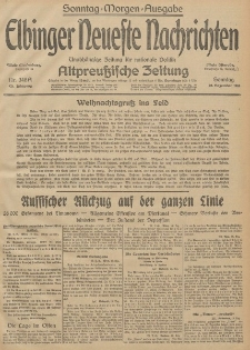 Elbinger Neueste Nachrichten, Nr. 348 Sonntag 20 Dezember 1914 66. Jahrgang