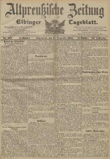Altpreussische Zeitung, Nr. 296 Sonnabend 17 Dezember 1904, 56. Jahrgang