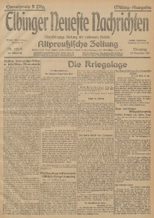 Elbinger Neueste Nachrichten, Nr. 355 Dienstag 29 Dezember 1914 66. Jahrgang