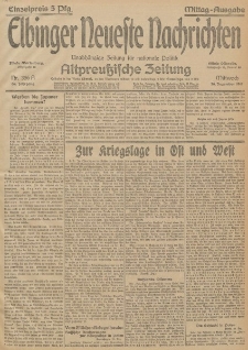 Elbinger Neueste Nachrichten, Nr. 356 Mittwoch 30 Dezember 1914 66. Jahrgang