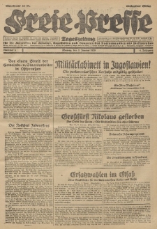 Freie Presse, Nr. 5 Montag 7. Januar 1929 5. Jahrgang