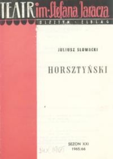Horsztyński - program teatralny