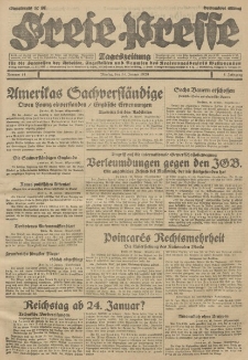 Freie Presse, Nr. 11 Montag 14. Januar 1929 5. Jahrgang