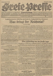 Freie Presse, Nr. 16 Sonnabend 19. Januar 1929 5. Jahrgang
