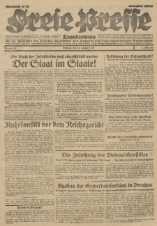Freie Presse, Nr. 19 Mittwoch 23. Januar 1929 5. Jahrgang