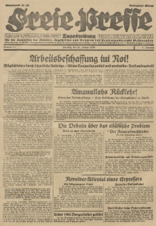 Freie Presse, Nr. 24 Dienstag 29. Januar 1929 5. Jahrgang