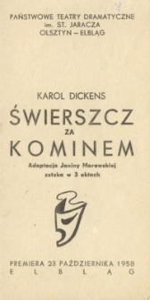 Świerszcz za kominem - program teatralny