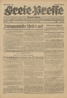 Freie Presse, Nr. 31 Mittwoch 6. Februar 1929 5. Jahrgang