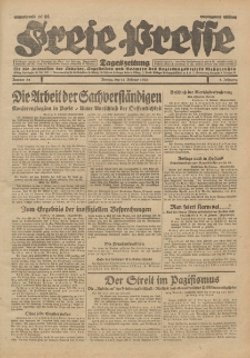 Freie Presse, Nr. 35 Montag 11. Februar 1929 5. Jahrgang