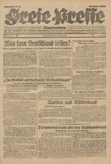 Freie Presse, Nr. 38 Donnerstag 14. Februar 1929 5. Jahrgang