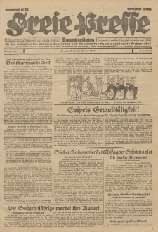 Freie Presse, Nr. 40 Sonnabend 16. Februar 1929 5. Jahrgang