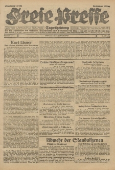Freie Presse, Nr. 43 Mittwoch 20. Februar 1929 5. Jahrgang