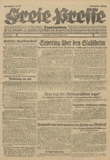 Freie Presse, Nr. 50 Donnerstag 28. Februar 1929 5. Jahrgang