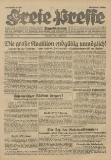 Freie Presse, Nr. 52 Sonnabend 2. März 1929 5. Jahrgang