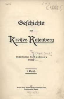 Geschichte des Kreises Rosenberg. Bd. 1