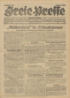 Freie Presse, Nr. 61 Mittwoch 13. März 1929 5. Jahrgang
