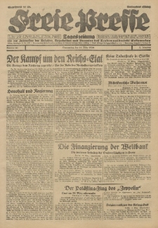 Freie Presse, Nr. 62 Donnerstag 14. März 1929 5. Jahrgang