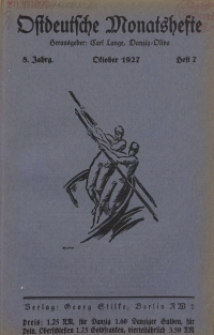 Ostdeutsche Monatshefte Nr. 7, Oktober 1927, 8 Jahrgang