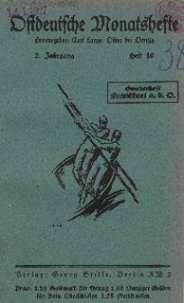 Ostdeutsche Monatshefte Nr. 10, 1927, 7 Jahrgang