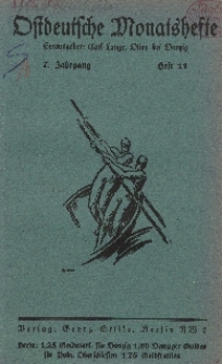 Ostdeutsche Monatshefte Nr. 11, 1927, 7 Jahrgang