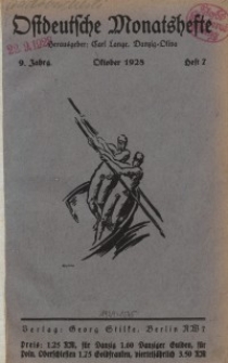 Ostdeutsche Monatshefte Nr. 7, Oktober 1928, 9 Jahrgang