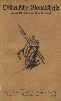 Ostdeutsche Monatshefte Nr. 6, September 1923, 4 Jahrgang