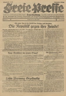 Freie Presse, Nr. 71 Montag 25. März 1929 5. Jahrgang