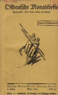 Ostdeutsche Monatshefte Nr. 12, März 1924, 4 Jahrgang