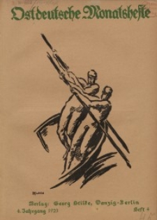 Ostdeutsche Monatshefte Nr. 4, Juli 1923, 4 Jahrgang