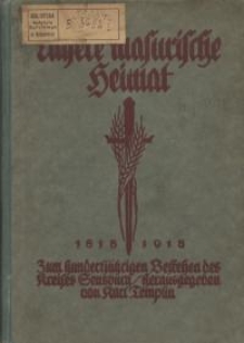 Unsere masurische Heimat : Zum hundertjährigen Bestehen des Kreises Sensburg. 2. Aufl.