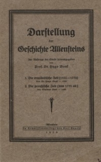 Darstellung der Geschichte Allensteins. T. 1-2