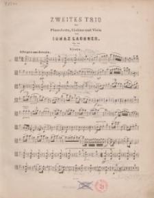 Zweites Trio für Pianoforte, Violine und Viola. Op. 45 : a, b