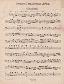 Ouverture zu dem Oratorium "Esther" : d