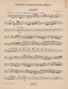 Ouverture zu dem Oratorium "Esther" : f