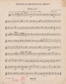 Ouverture zu dem Oratorium "Esther" : g