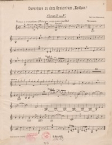 Ouverture zu dem Oratorium "Esther" : h