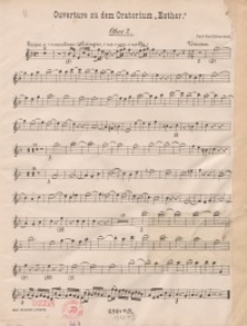 Ouverture zu dem Oratorium "Esther" : j