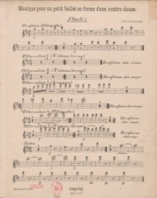 Musique pour petit ballet en forme d&rsquo;une contre-danse : k