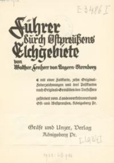 Führer durch Ostpreussens Elchgebiete