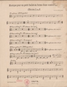 Musique pour petit ballet en forme d&rsquo;une contre-danse : m