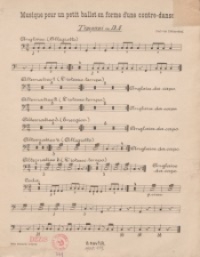 Musique pour petit ballet en forme d&rsquo;une contre-danse : n