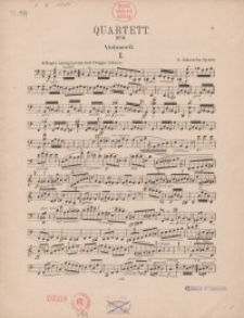 Quartett No 3. Op. 109 : Violoncell