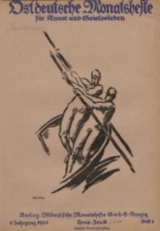Ostdeutsche Monatshefte Nr. 1, Januar 1920, 1 Jahrgang