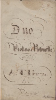 Duo. Op. 2. Violino et Violoncello