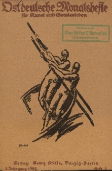 Ostdeutsche Monatshefte Nr. 2, Mai 1922, 3 Jahrgang